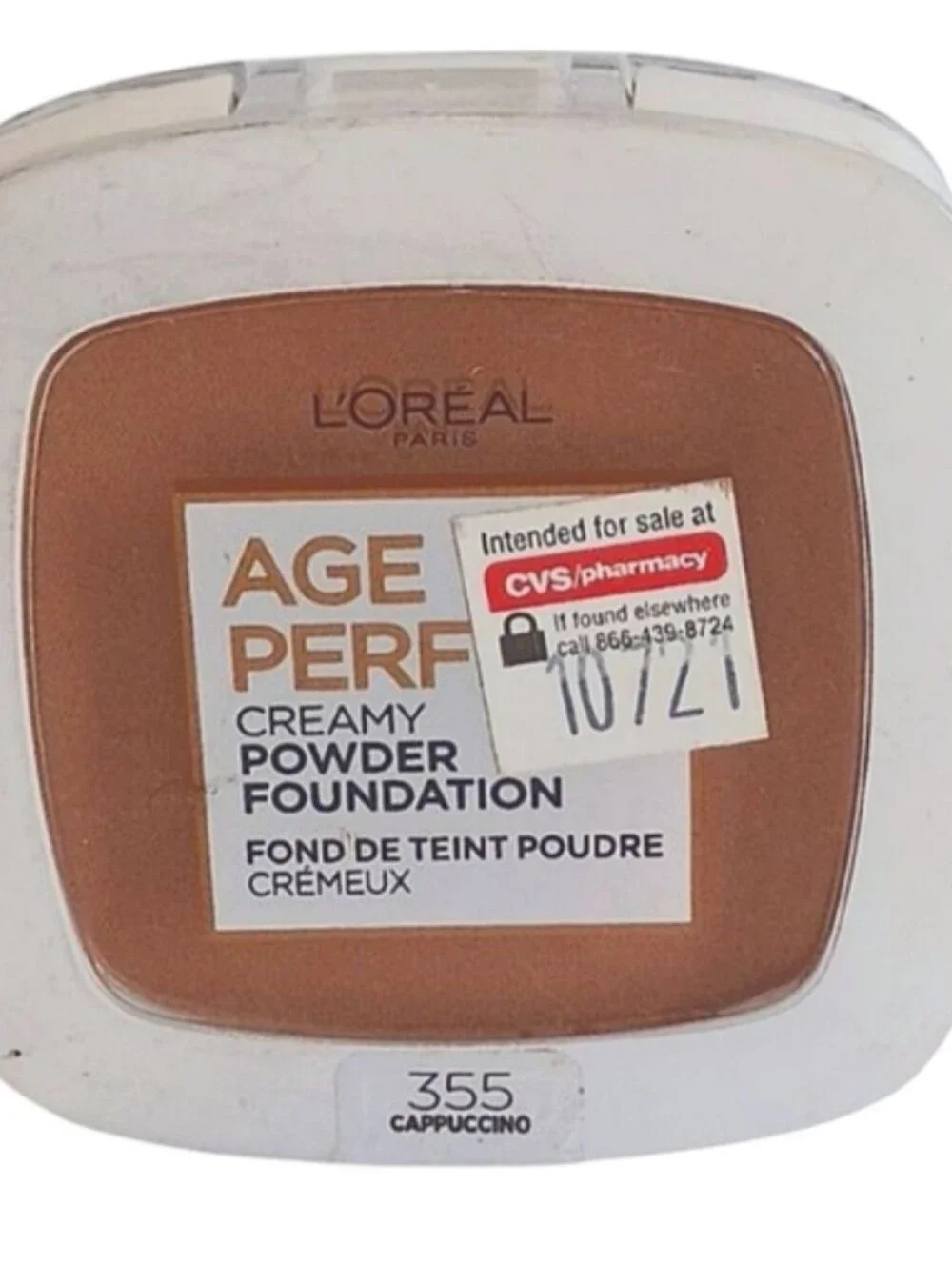 2 x L'Oreal Age Perfect Serum Creamy Foundation Makeup, 355 Cappuccino